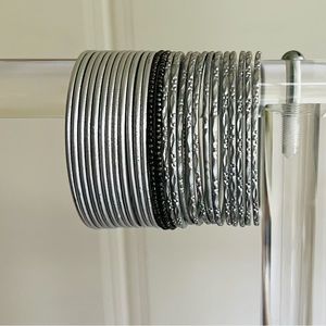 Kids Indian Silver Bangle Set 2-⅛ inches